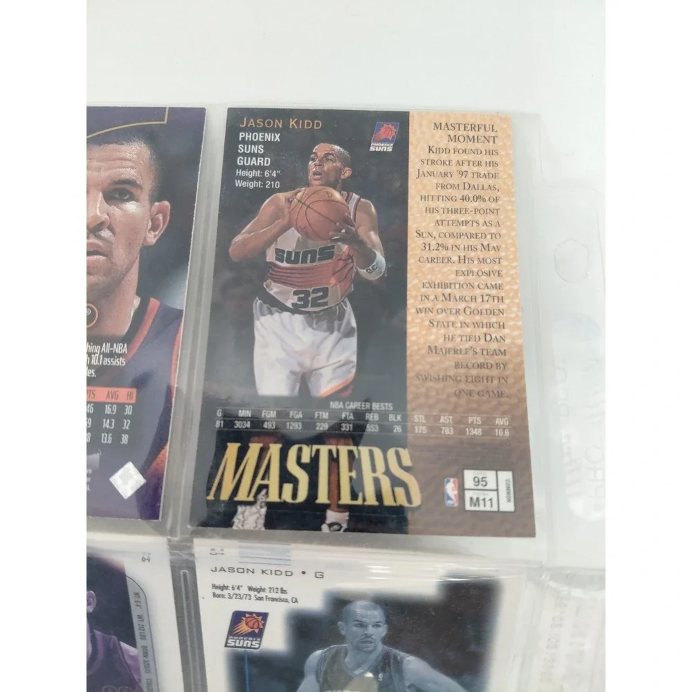 Lot of 6 Jason Kidd Phoenix Suns NBA VTG‎ 2000 - 2001